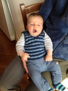 gilet neonato maglia