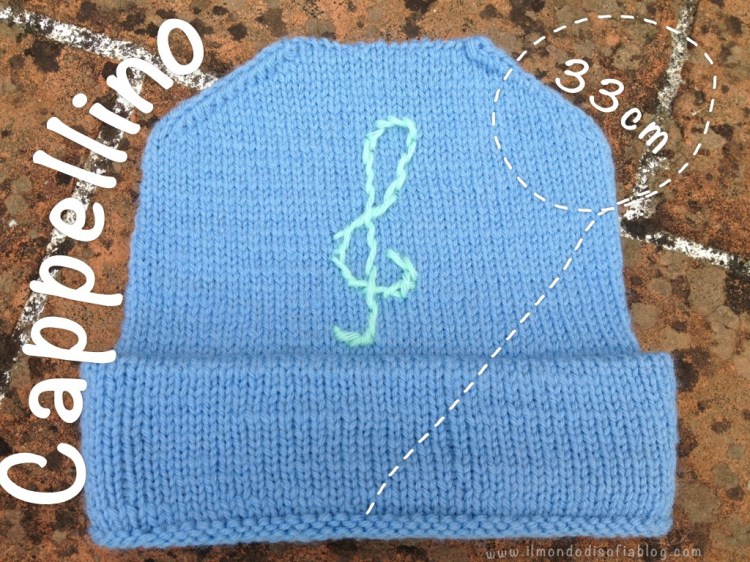 cappellino a maglia neonato