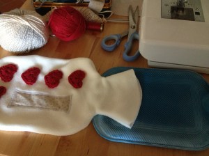 Dolci coccole: copri borsa dell'acqua calda