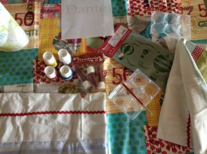 sacchetto stoffa per asilo