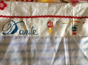 sacchetto stoffa per asilo