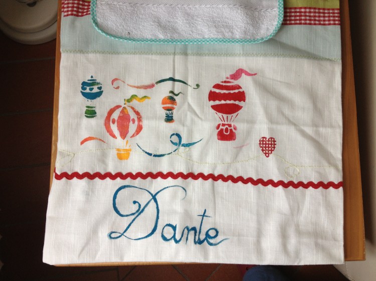 sacchetto stoffa per asilo