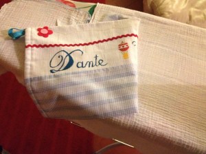 sacchetto stoffa per asilo