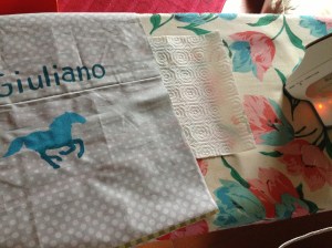 sacchetti stoffa con nome