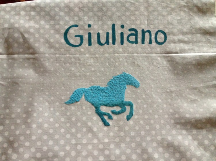 sacchetti stoffa con nome