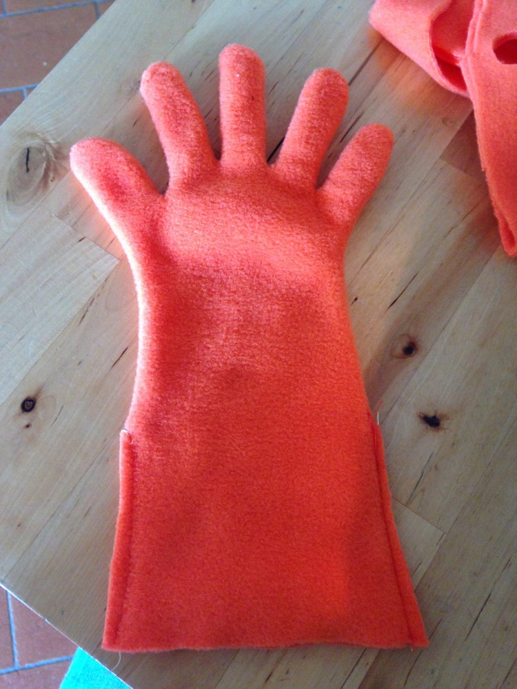 tutorial guanti in pile