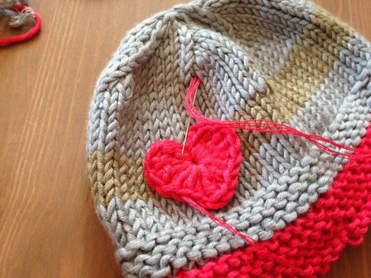 cuore all'uncinetto